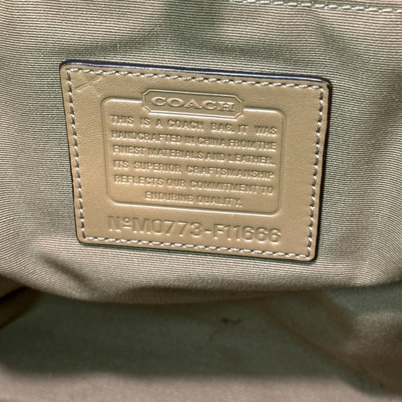 Coach Signature C\'s Camel Suede Jacquard Lg Tote M0778-F11666